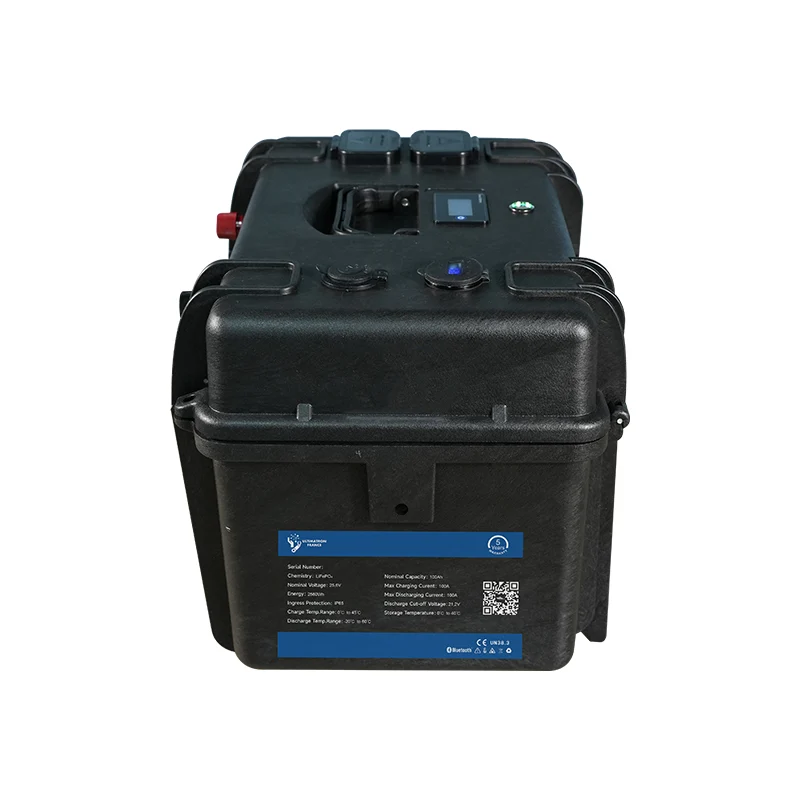 ULP-24-100 | Wasserdichte 24V LiFePO4 Versorgungsbatterie mit 100Ah
