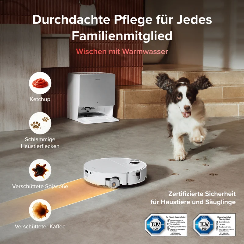 Roborock Saros 20 Flow Complete – Druck-Selbstreinigungssystem SpiraFlow™ 2.0