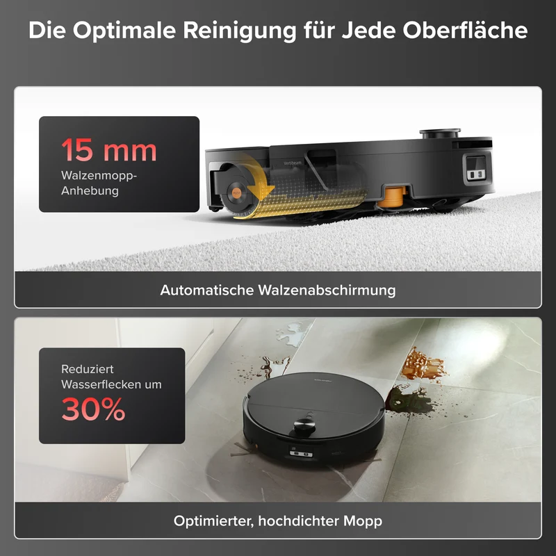 Roborock Saros 20 Flow Complete – Druck-Selbstreinigungssystem SpiraFlow™ 2.0
