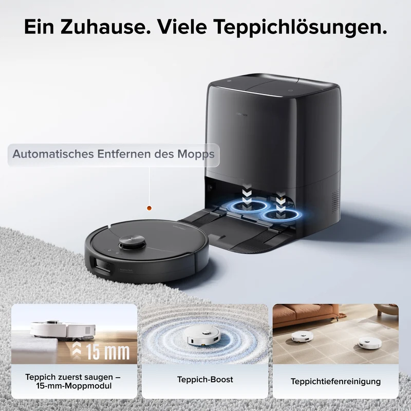 Roborock Qrevo 2 Pro Saugroboter mit automatischem Entfernen des Mopps