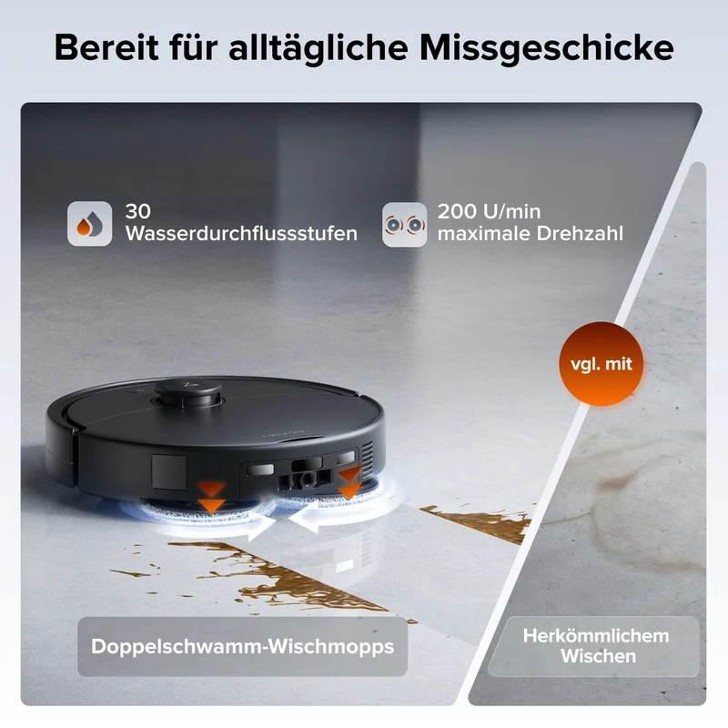 Roborock Qrevo 2 Pro Saugroboter mit automatischem Entfernen des Mopps