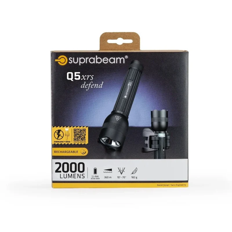Q5xrs Defend Akku-Taschenlampe - 2000 Lm