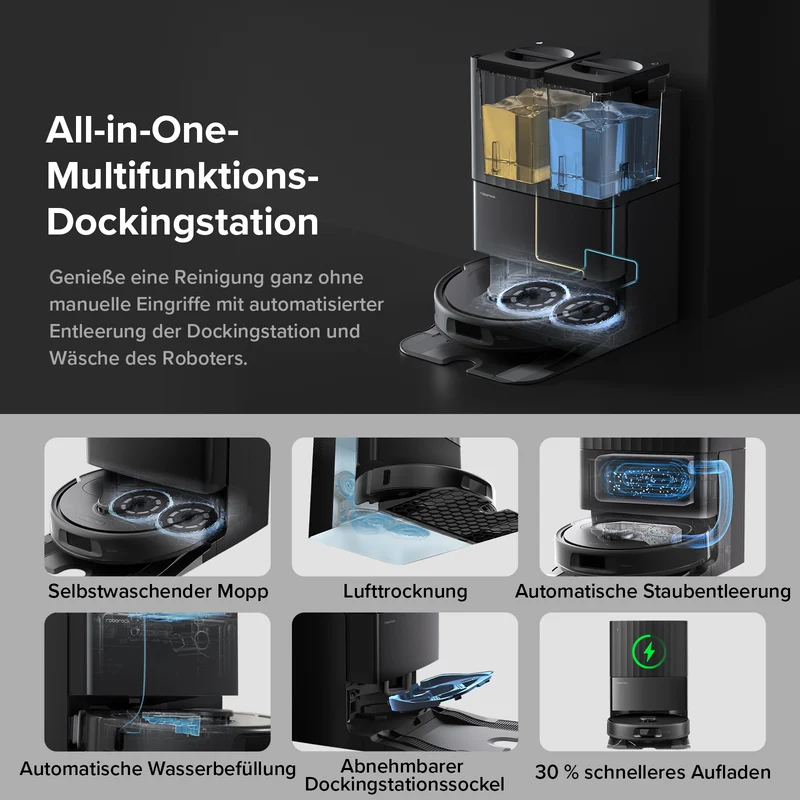 Roborock QV 35A Saugroboter mit Multifunktionsdock