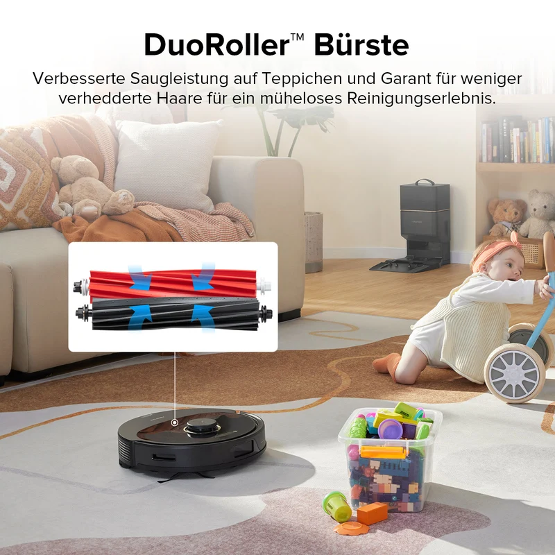 Roborock Q8 Max+ Saug- und Wischroboter mit Auto-Entleerungsstation