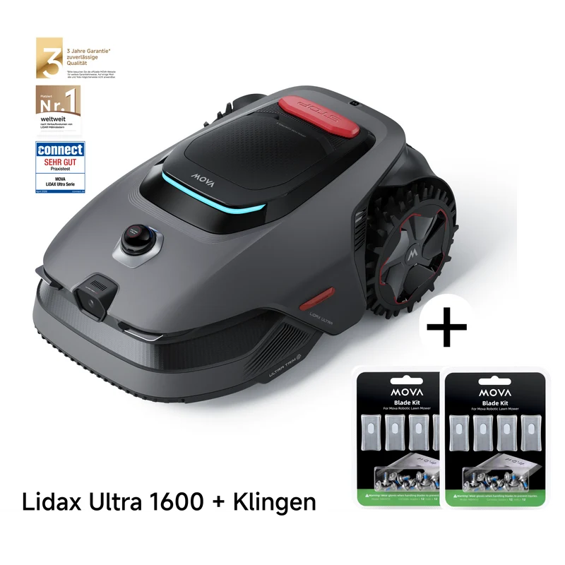 MOVA LiDAX Ultra 1600 Robotermäher + Klingen