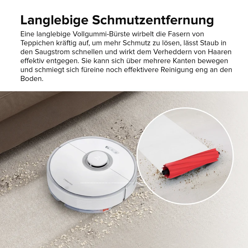 Roborock Q7 Max Saugroboter und Wischmopp mit 4200 Pa Saugleistung.
