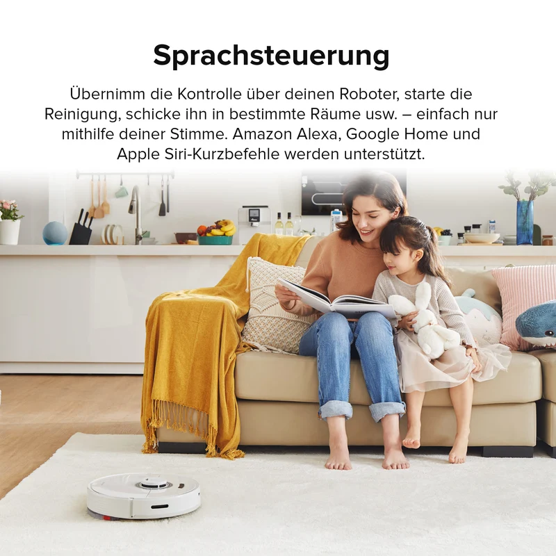 Roborock Q7 Max Saugroboter und Wischmopp mit 4200 Pa Saugleistung.