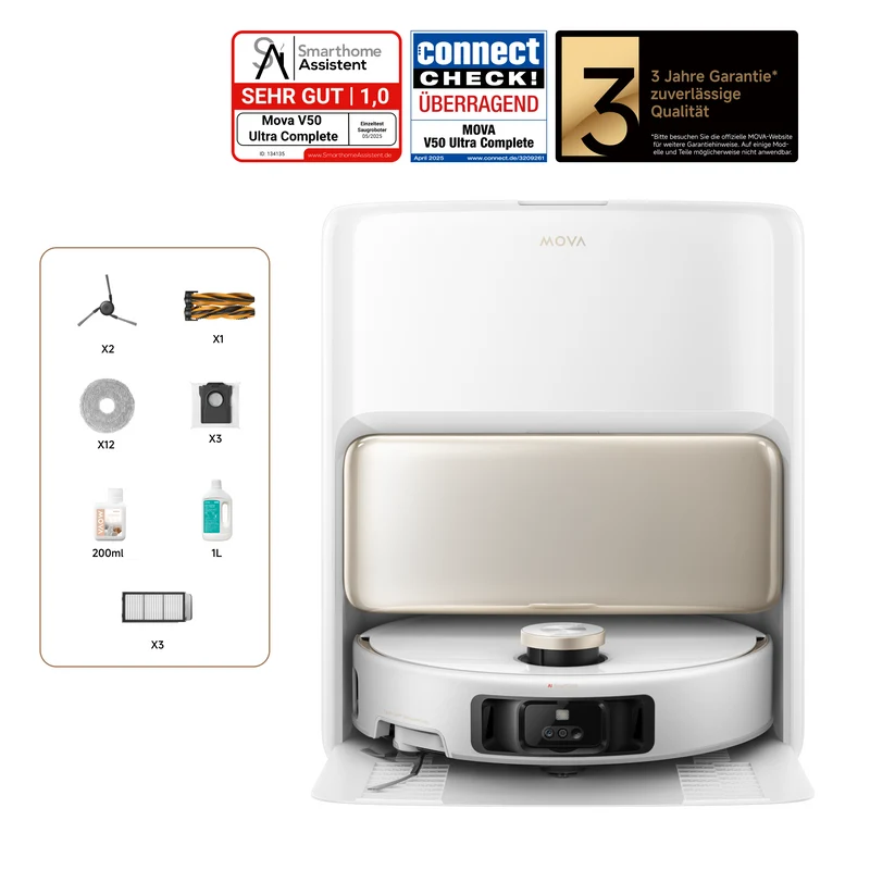 MOVA V50 Ultra Complete Saugroboter + S5 Sense