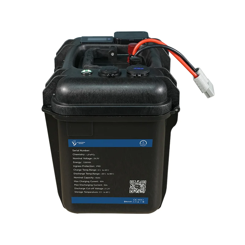 ULP-24-50 | Wasserdichte 24V LiFePO4 Versorgungsbatterie mit 50Ah