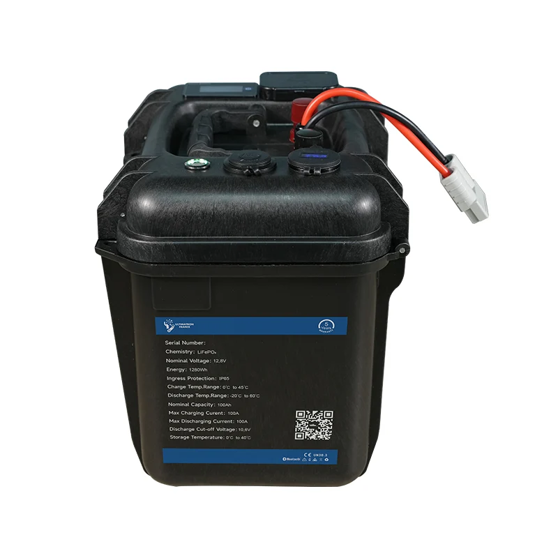 ULP-12-100 | Wasserdichte 12V LiFePO4 Versorgungsbatterie mit 100Ah