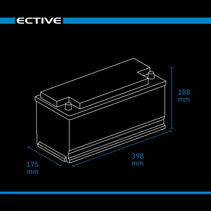 NaC 100 BT 12 V Natrium Versorgungsbatterie 100 Ah