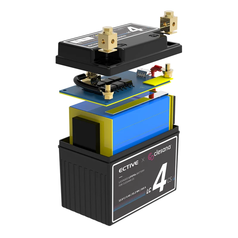 LC 4CS 4 Ah | Offizielle LiFePO4-Batterie für die Clesana C1 Toilette