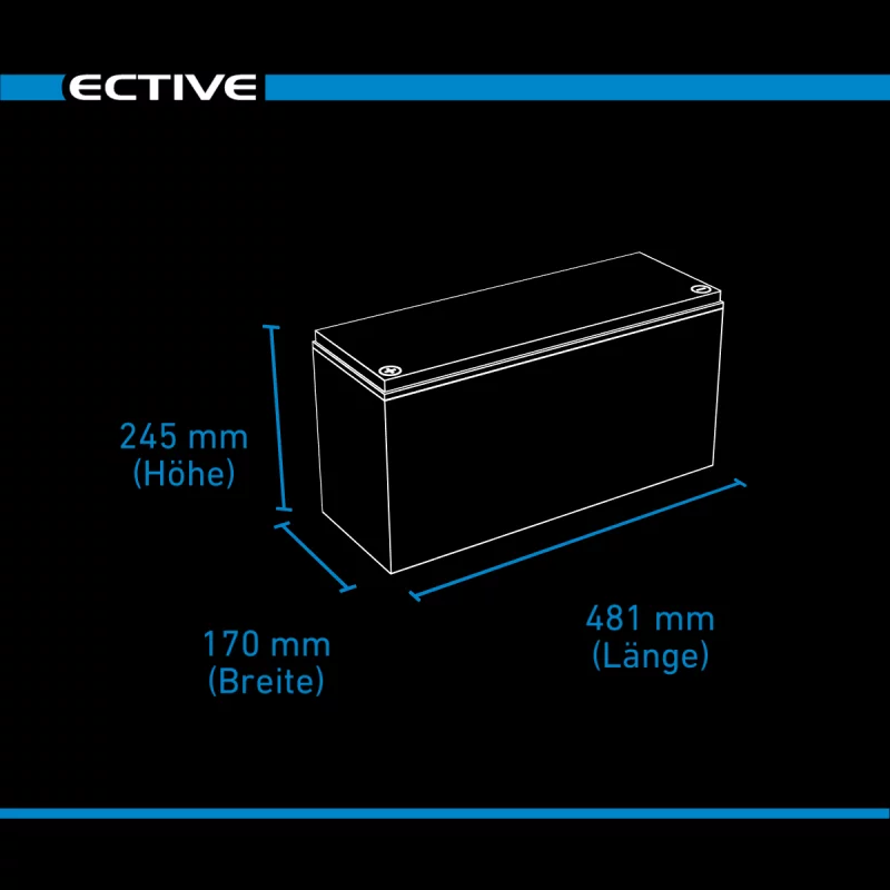 DC 185 GEL Versorgungsbatterie 185AH