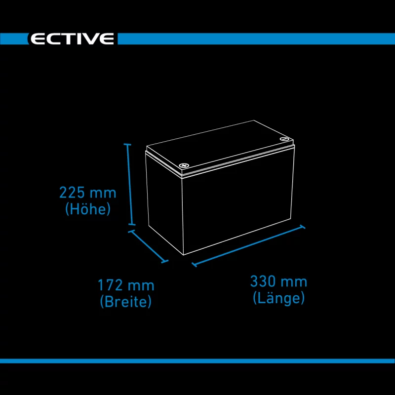 DC 120L GEL Versorgungsbatterie 120AH
