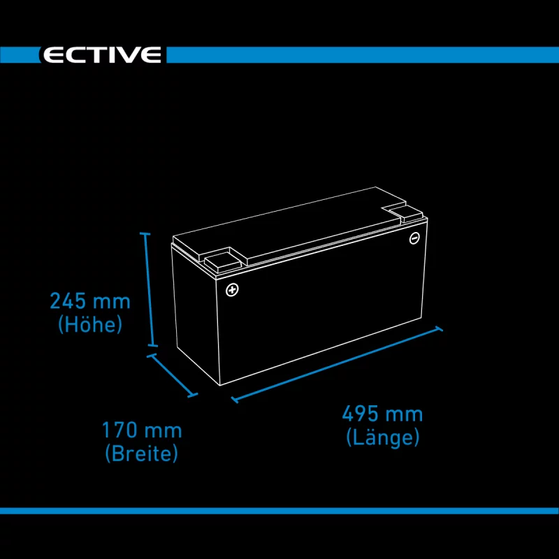 DC 175S GEL Deep Cycle mit LCD-Anzeige 175Ah
