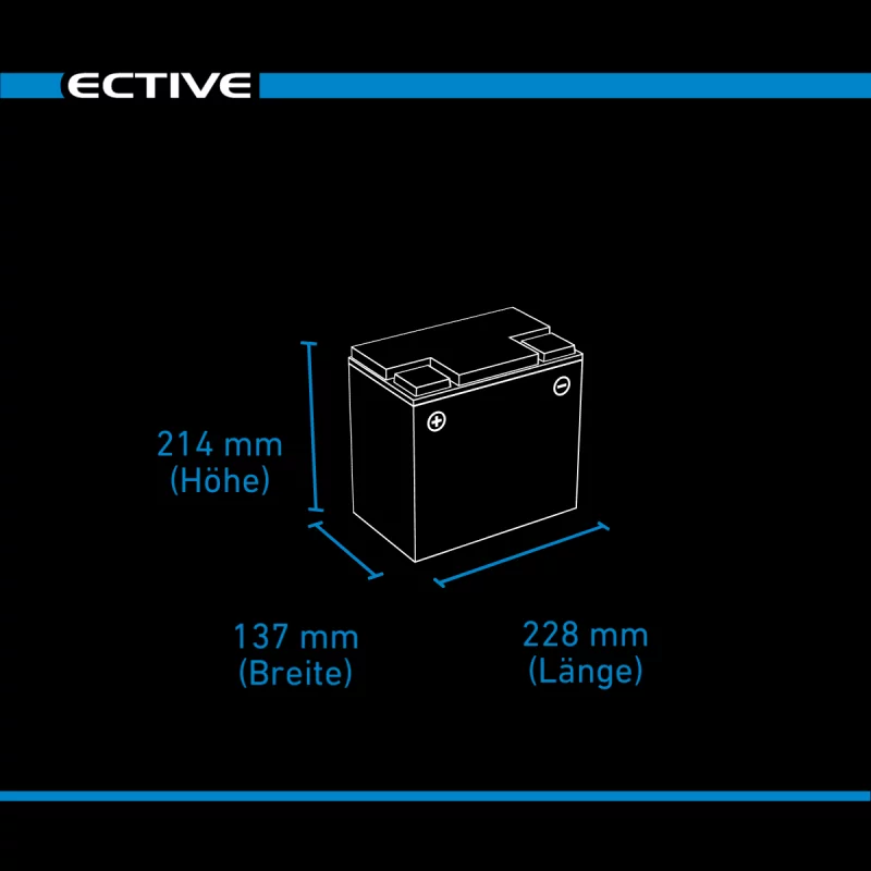 DC 65S GEL Deep Cycle mit LCD-Anzeige 65Ah