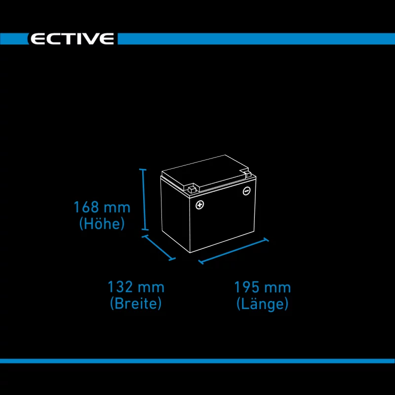 DC 38S GEL Deep Cycle mit LCD-Anzeige 38Ah