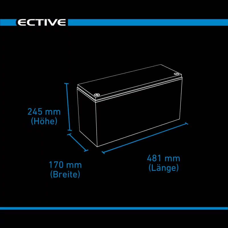 DC 185 AGM Deep Cycle 185Ah Versorgungsbatterie