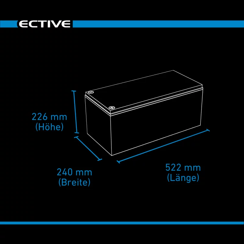DC 215 AGM Deep Cycle 215Ah Versorgungsbatterie