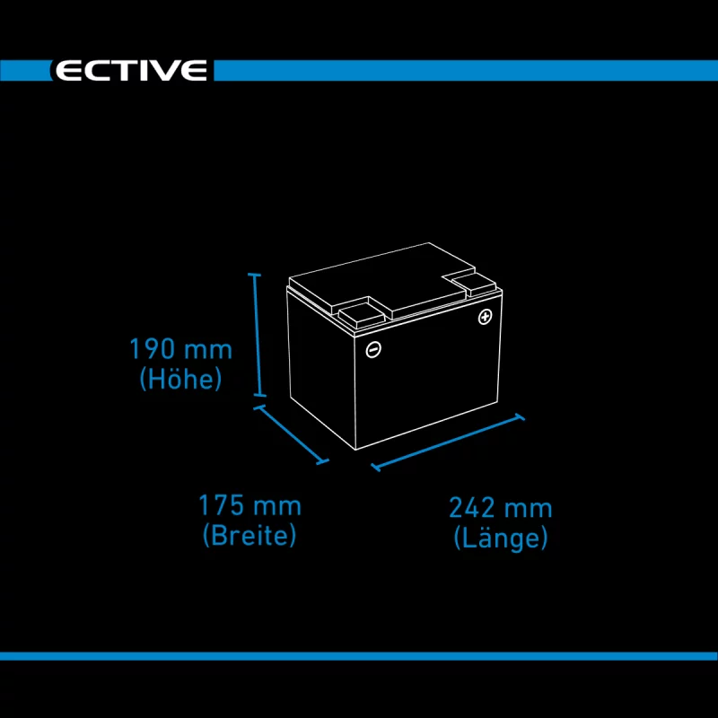 DC 70 AGM Deep Cycle 70Ah Versorgungsbatterie