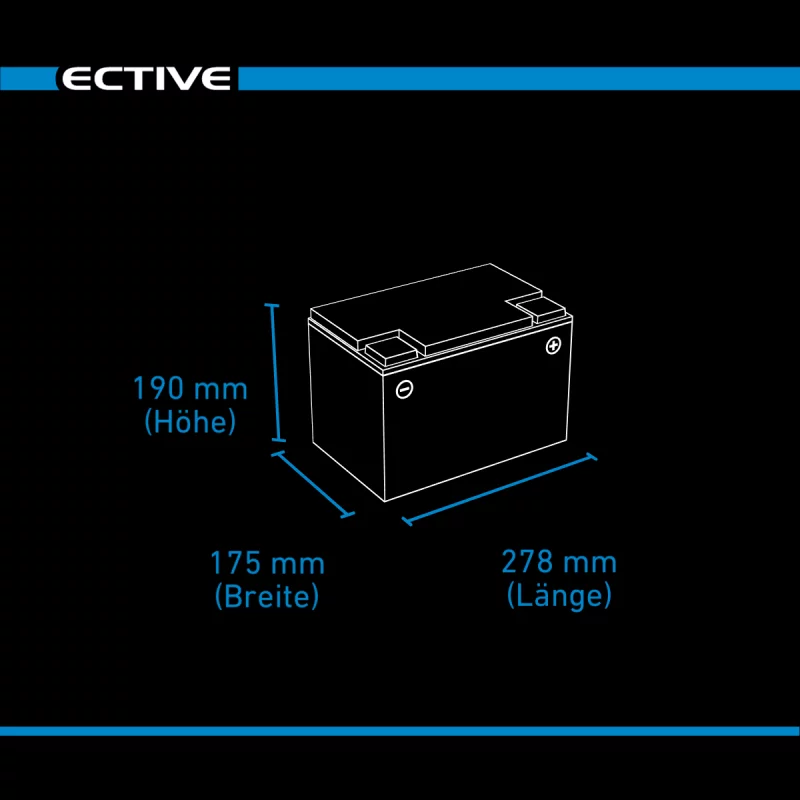 DC 80 AGM Deep Cycle 80Ah Versorgungsbatterie