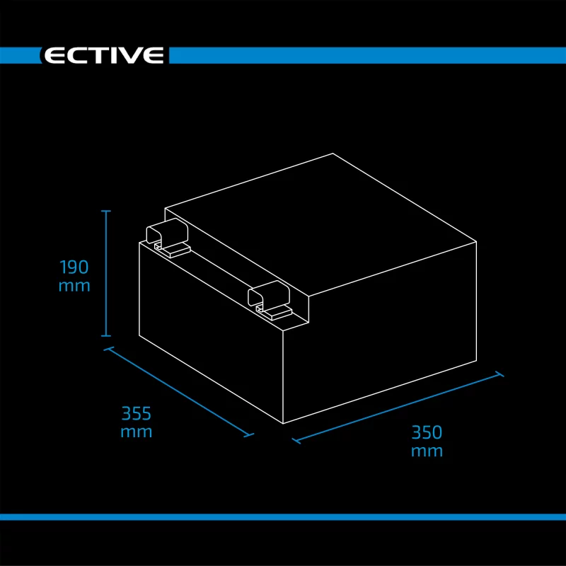 LC 540s LT Underseat | 540Ah Untersitz-Versorgungsbatterie mit Heizung