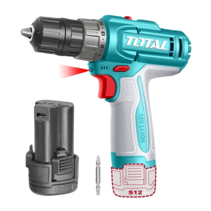 Total Taladro Inalámbrico 3/8" 12V 20NM, TDLI122061