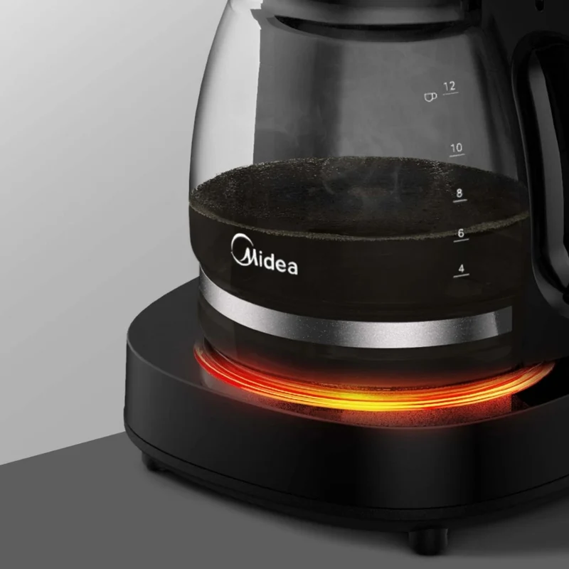 Midea Coffee Maker Eléctrica 12 Tazas, MCD12MWCK