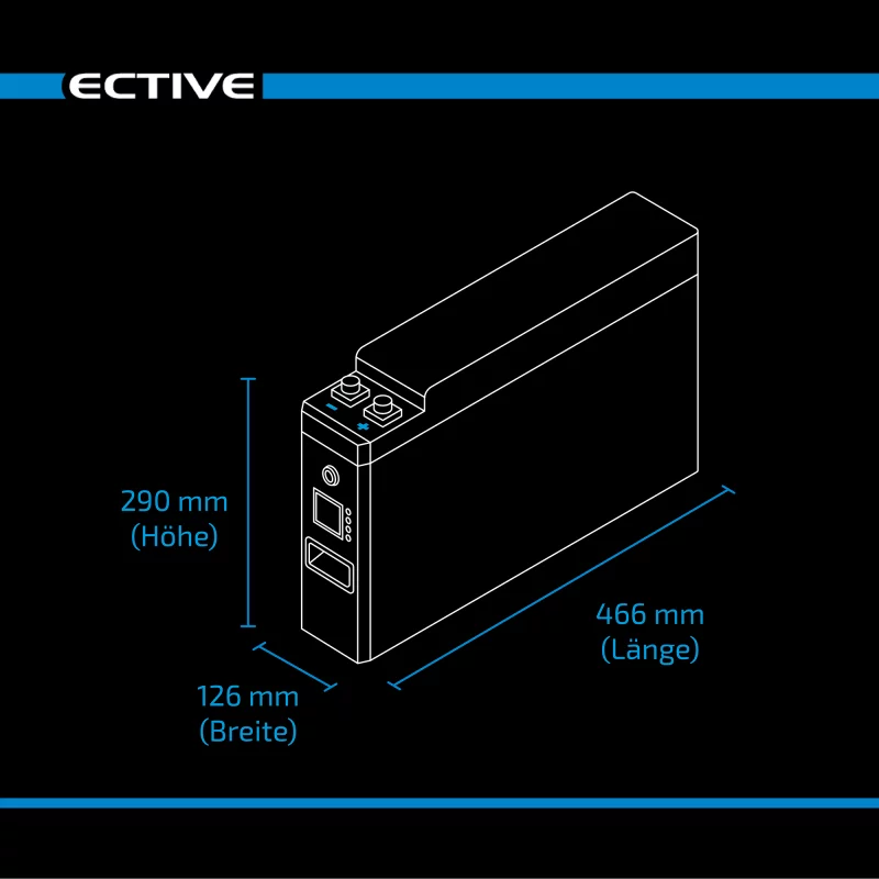 LC 150 Slim LT 12V LiFePO4 Lithium 150Ah
