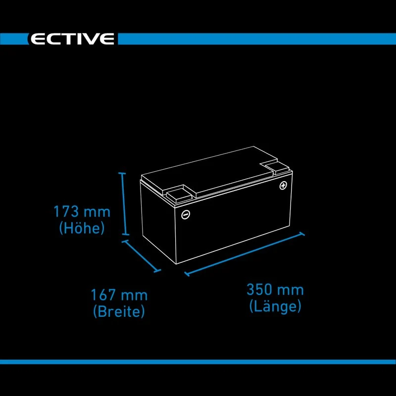 DC 75S AGM Deep Cycle mit LCD-Anzeige 75Ah