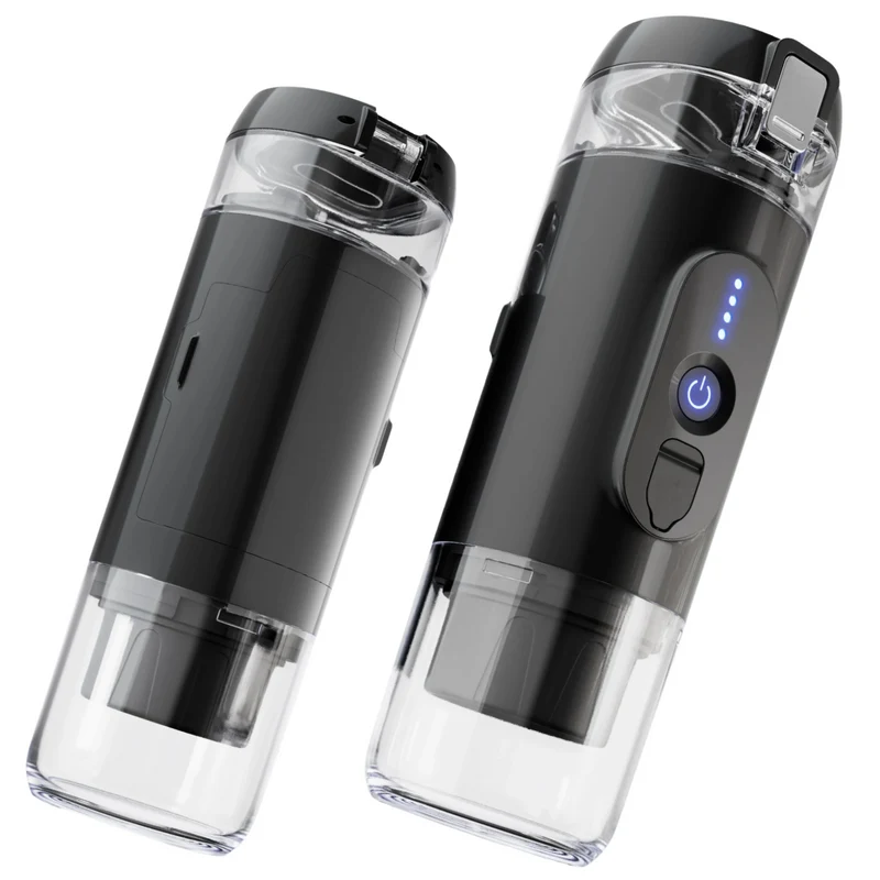 Presso XI - Akku-Kaffeemaschinen-Set für unterwegs (ladbar über USB-C) für Nespresso Kapseln und Pulver