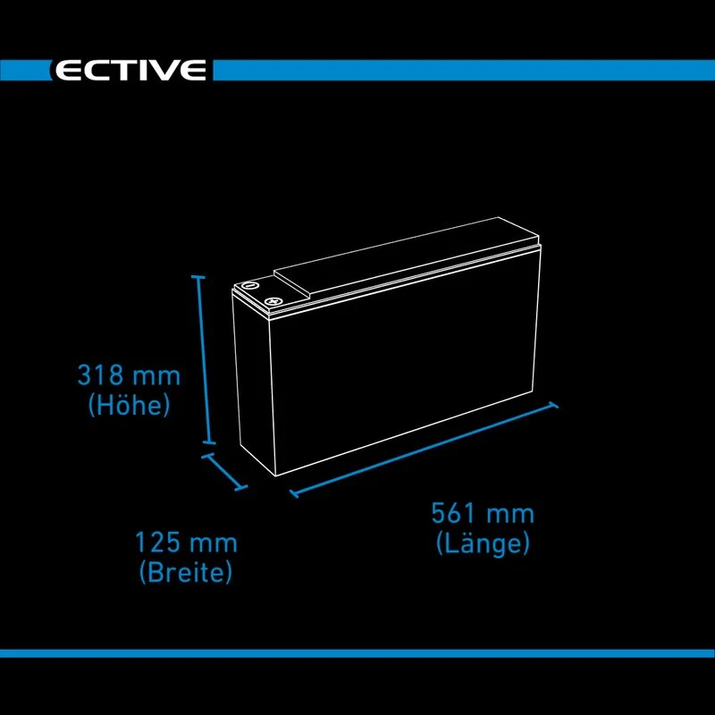 DC 230 AGM Slim 12V 230Ah