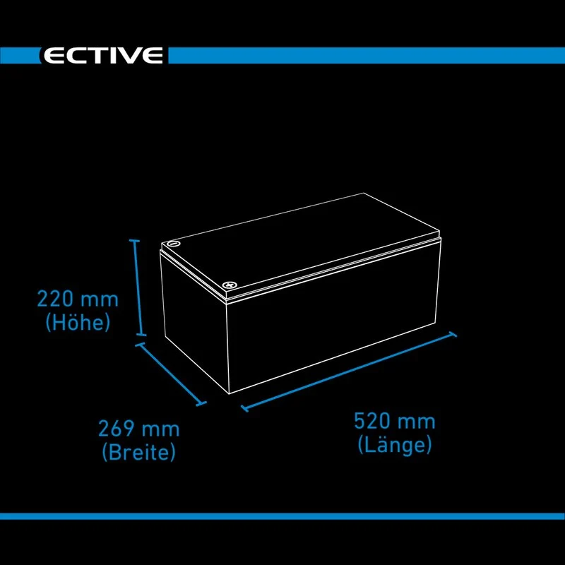DC 290S AGM Deep Cycle mit LCD-Anzeige 290Ah
