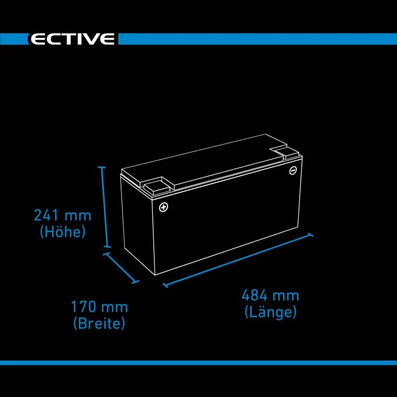 DC 170S AGM Deep Cycle mit LCD-Anzeige 170Ah