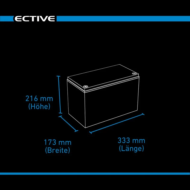 DC 115S AGM Deep Cycle mit LCD-Anzeige115Ah