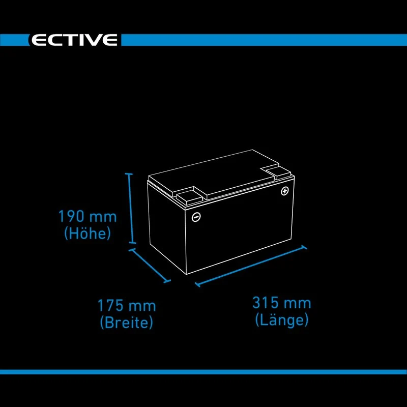 SC 95 AGM Semi Cycle 95Ah Versorgungsbatterie