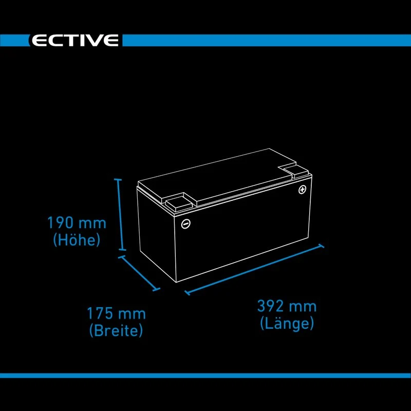 SC 120 AGM Semi Cycle 120Ah Versorgungsbatterie