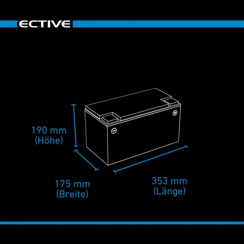 SC 110 AGM Semi Cycle 110Ah Versorgungsbatterie