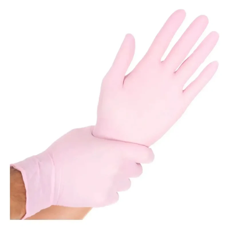 Hygostar "Safe Light" Nitril-Handschuhe Rosa 100 Stück