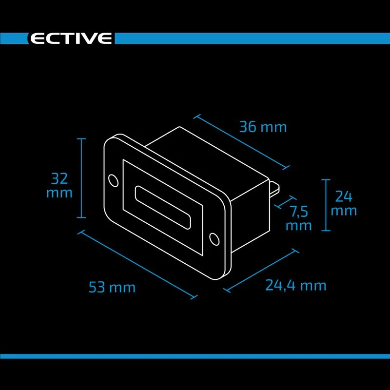 LED Batterieladestandsanzeige 12/24V