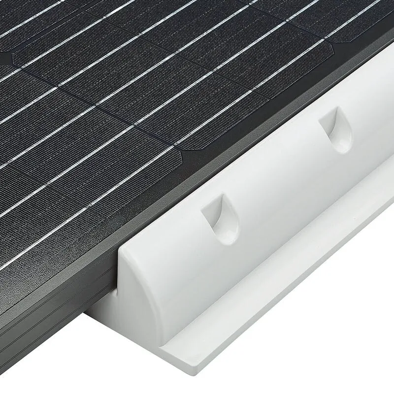 Haltespoiler lang für Solarmodule 2-teilig (weiss)