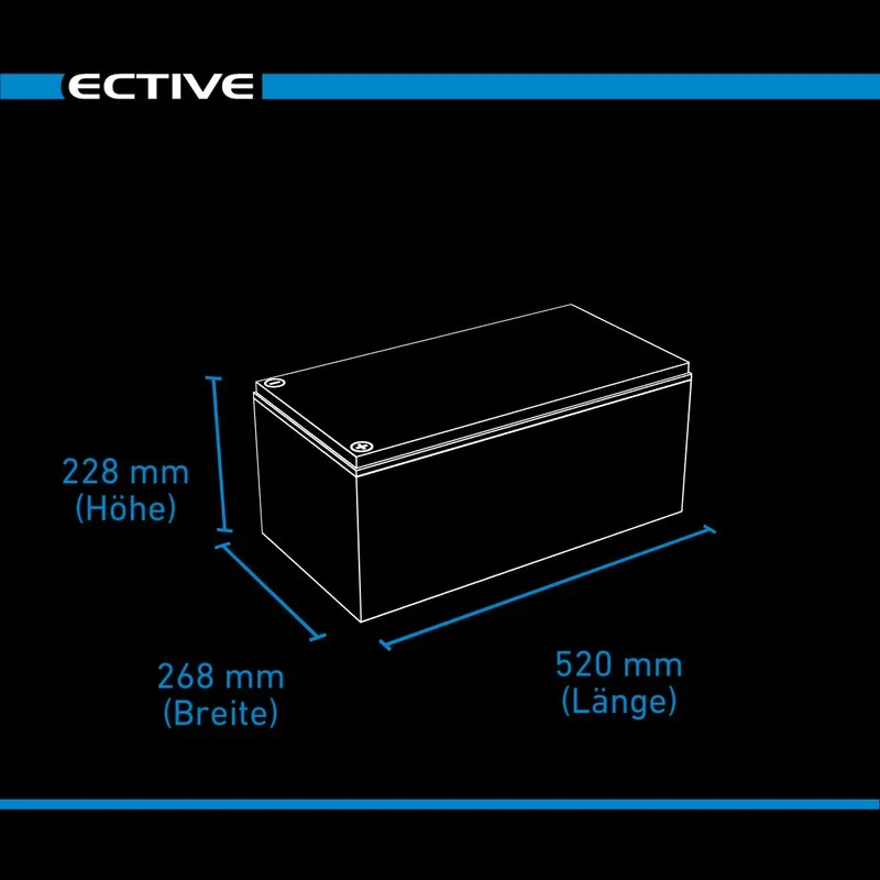 LC 300L LT 12V LiFePO4 Versorgungsbatterie 300Ah