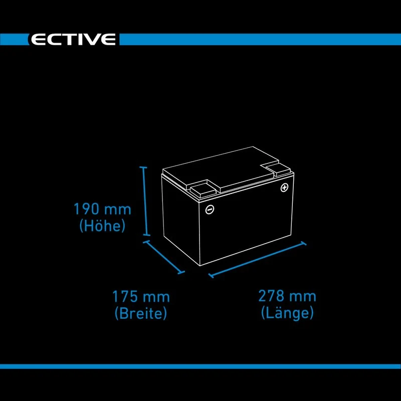 LC 80 LT 12V LiFePO4 Versorgungsbatterie 80Ah
