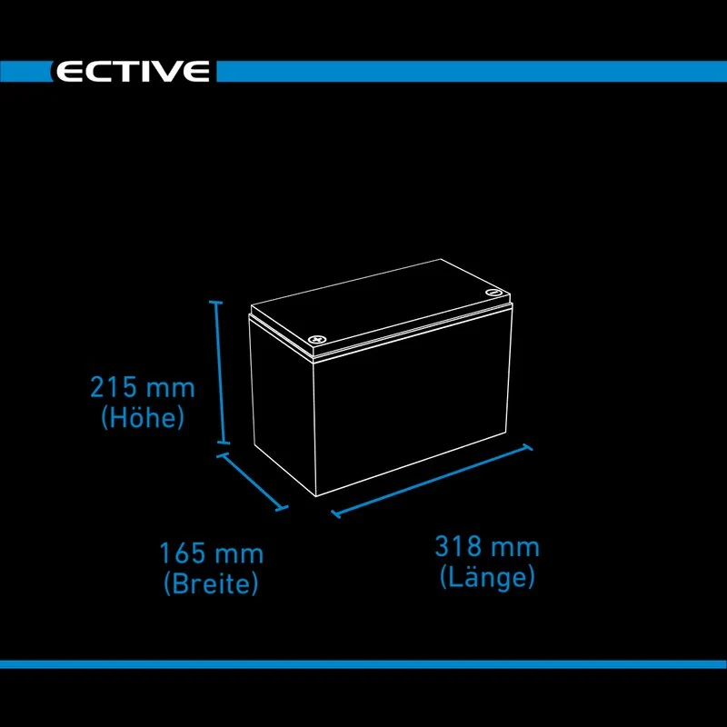 LC 50L BT 24V LiFePO4 Versorgungsbatterie 50Ah