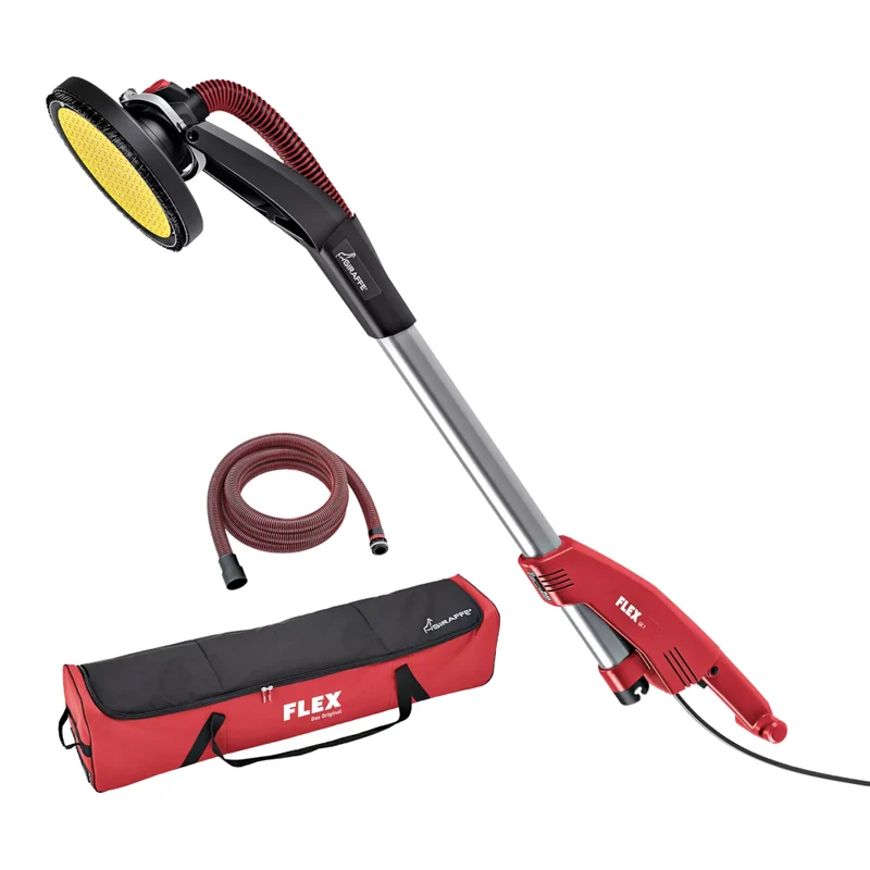 FLEX Wand- und Deckenschleifer Giraffe GE 7 + MH-O + SH inkl. Rundschleifkopf, Saugschlauch und Transporttasche