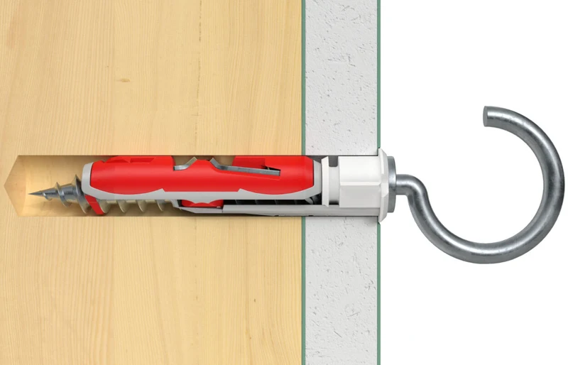 fischer Nylon-Kippdübel DuoTec 10 RH K mit Rundhaken