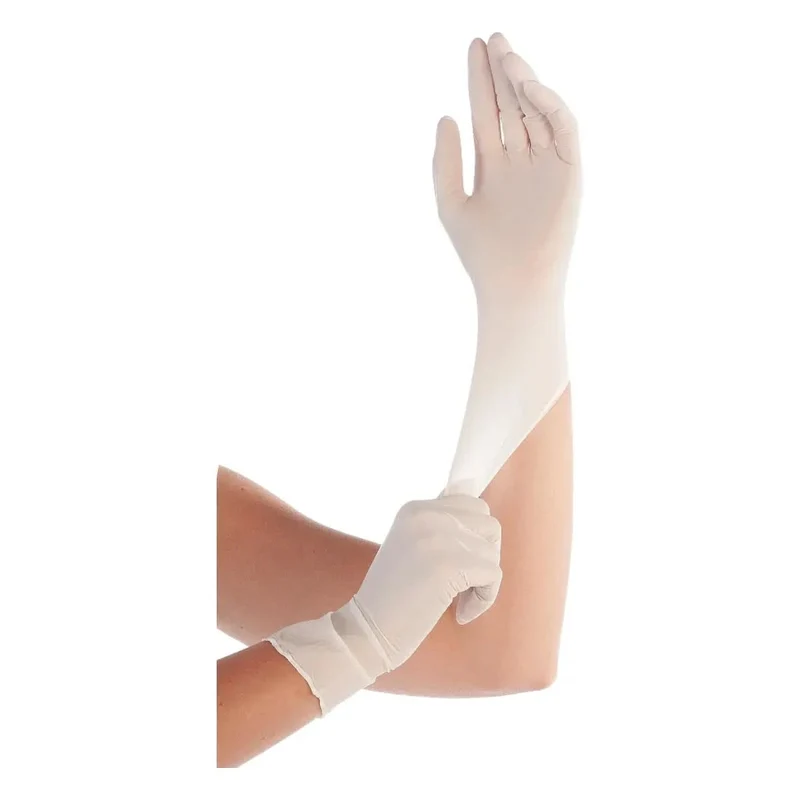 Hygostar "Safe Super Stretch" Nitril-Handschuhe Weiß 100 Stück