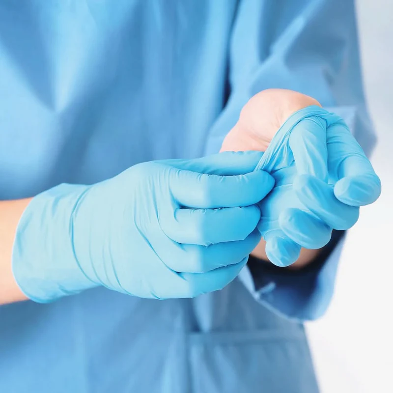 Hygonorm "Safe Fit" Nitril-Handschuhe Blau 100 Stück