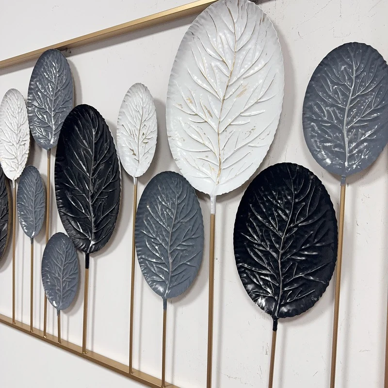 Dekorative Metallblatt-Wandkunstskulptur Karnz