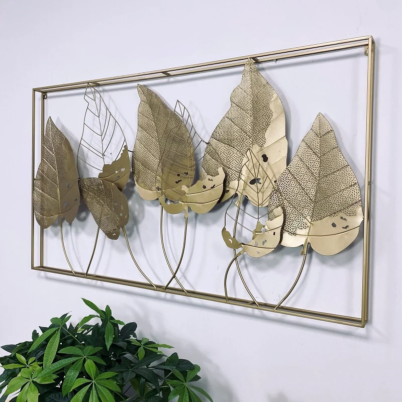 Dekorative Metallblatt-Wandkunstskulptur Karnz 1789208555